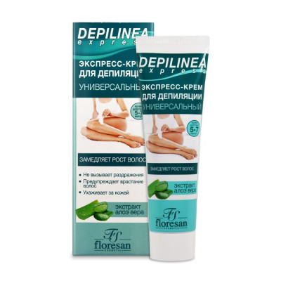 Floresan Depilinea УНИВЕРСАЛЬНЫЙ экспресс-крем для депиляции, 100мл, арт.Ф-500 БХ12438БК