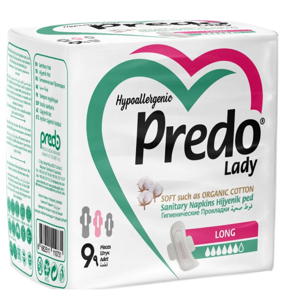 Predo Гигиенические прокладки Long 9шт