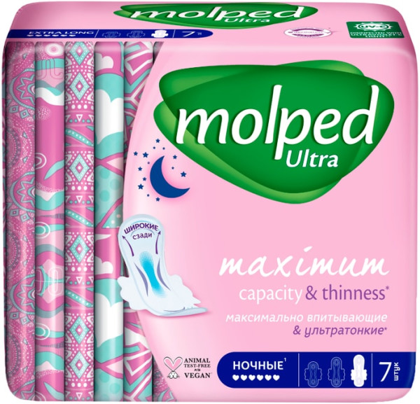 Molped Molped прокладки Ночные 7шт. Ультратонкие БХ28708ЭБХ