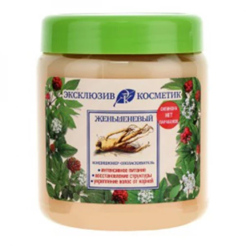 Эксклюзив Косметик ЭКСКЛЮЗИВКОСМЕТИК Кондиционер - ополаскиватель ЖЕНЬШЕНЕВЫЙ 500 г БХ00325БК