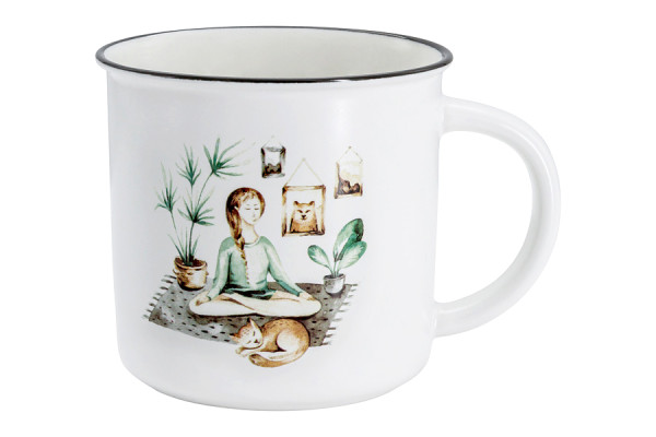 Home & Style Кружка 0.38л "Медитация" HS5-TC672-A23004-D1