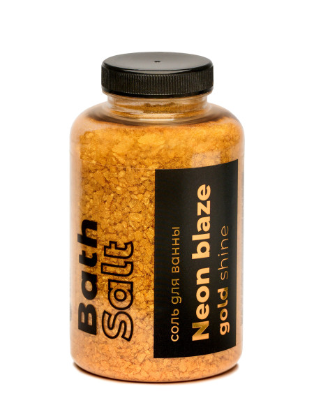 Fabrik Cosmetology Соль для ванны NEON BLAZE «Gold Shine» 500гр. БХ4029428