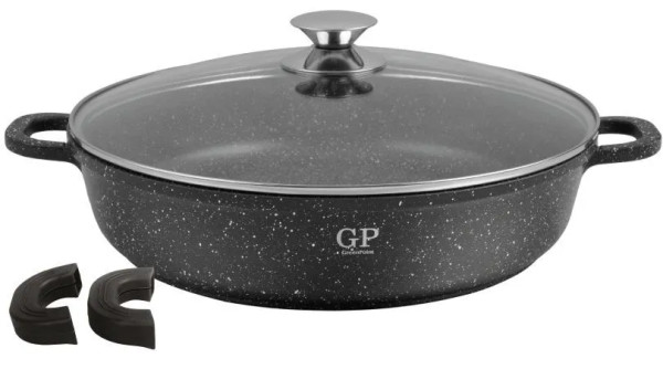 GP-2886 Сотейник алюм. с крышкой 26 см, 3,8л