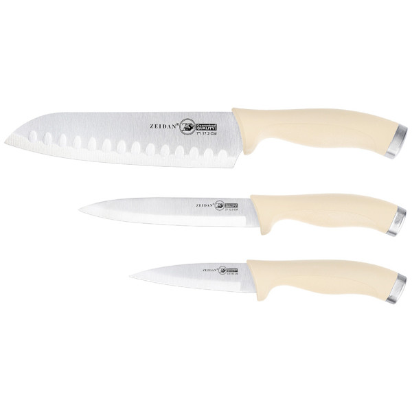 Набор ножей 3 предмета, нож-поварской  - 1,5mm/8", нож универсальный, - 1,5mm/5", Z-3132