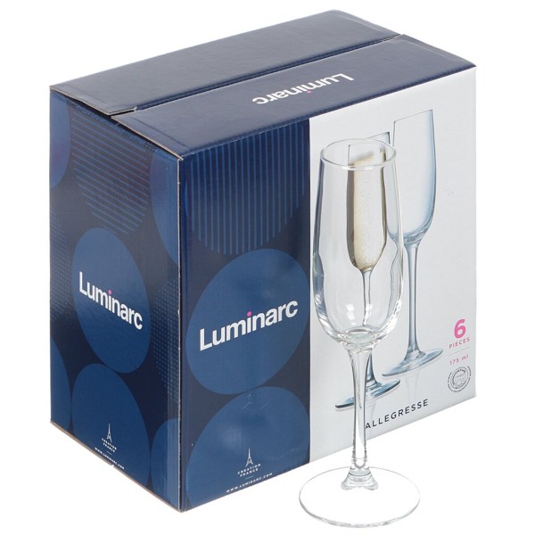 LUMINARC Набор бокалов для шампанского "Аллегресс" 175 мл, 6 шт. J8162