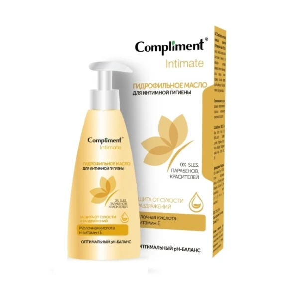 Compliment INTIMATE Гидрофильное масло для интимной гигиены 200 мл арт.913799 БХ13799БК