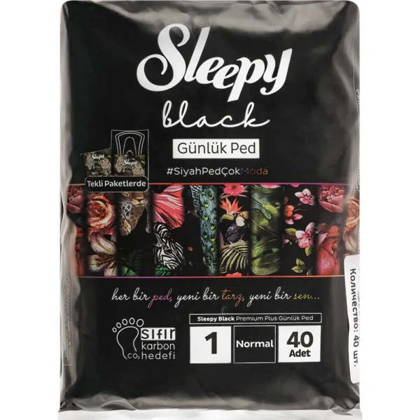 Sleepy Natural Black прокл. Ежедневные 40 шт. Нормал БХ08593ЭБХ