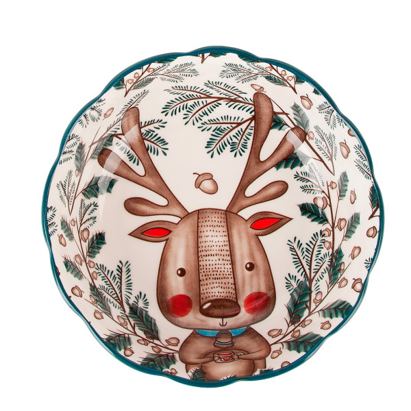 Nouvelle Салатник "Kawaii Forest.Deer" d=15см. v=550мл.(фарфор) 860434