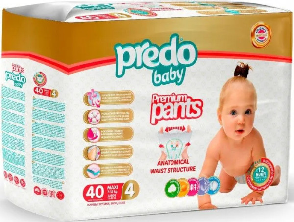 Predo Baby Baby Подгузники-трусики № 4 (7-18 кг) 40 шт БХP-A104П