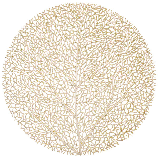 Lefard Набор подстановочных салфеток "Tree" gold из 4 шт., диаметр=38 см 771-103