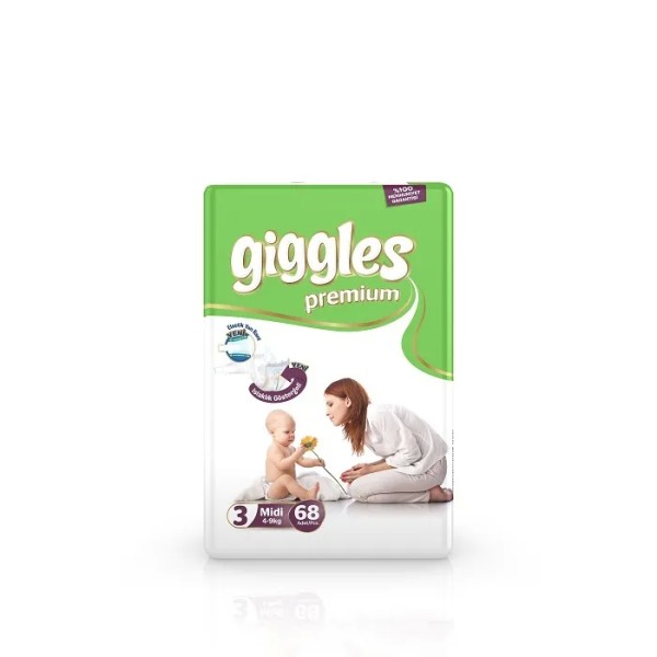 GIGGLES Подгузники Midi  4-9 кг. (Турция) БХ03970А