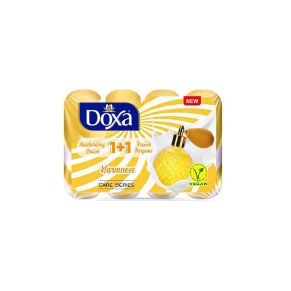 DOXA Твердое мыло 4*80г CARE с увл. кремом WARMNESS экопак БХ506086Т