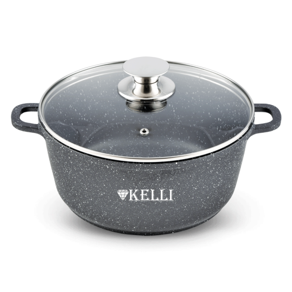 Kelli Кастрюля с мраморным покрытием 7.0л KL-4022-28