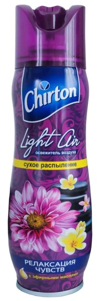 ЧИРТОН ЛАЙТ ЭЙР (сух.распыл) Осв. воздуха Релаксация Чувств 300 мл. *12