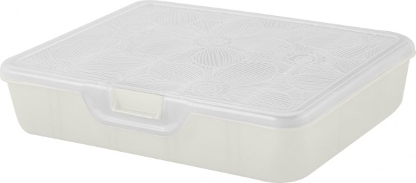 Plastic Centre Органайзер для мелочей Keeplex Fiori с разделителями M 19х16х4,5см белое облако KL401510048