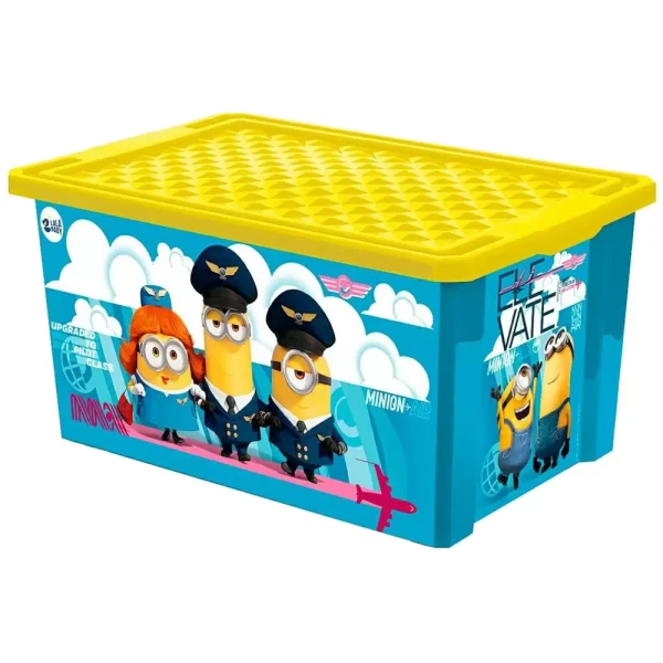Plastic Centre Детский ящик для хранения игрушек Lalababy Миньоны 17л банановый LA106411526