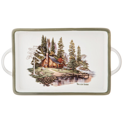 Lefard БЛЮДО С РУЧКАМИ "FAMILY HOUSE" ПРЯМОУГ. 35,5*20*4 СМ 263-1317