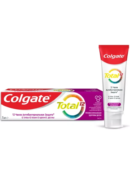 Colgate Колгейт TOTAL 12 Про Здоровье десен Зубная паста 75 мл БХ89375ЭБХ