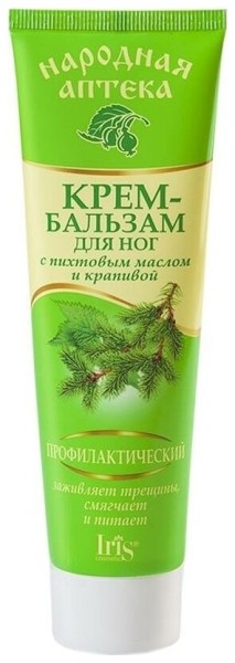 Iris Нар/аптека Крем д/ног ПИХТОВОЕ МАСЛО,КРАПИВА профилактический 100/40