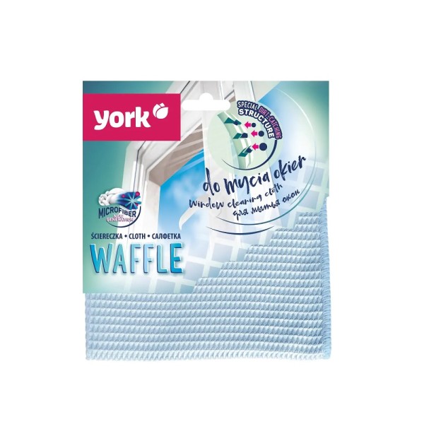 Салфетка для окон YORK 35х35см из микрофибры (24) 026280