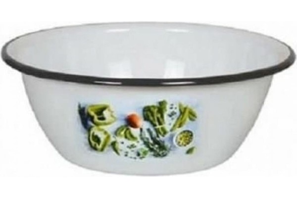 Миска эмал Свежая зелень 0,8л ТМ Appetite 1с5с