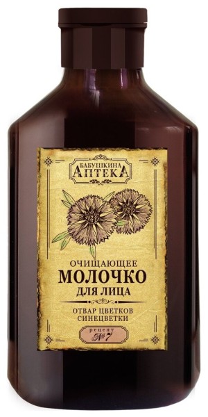 Бабушкина Аптека Молочко д/лица очищ. "Рецепт № 7: отвар цветков семицветки"220мл *12