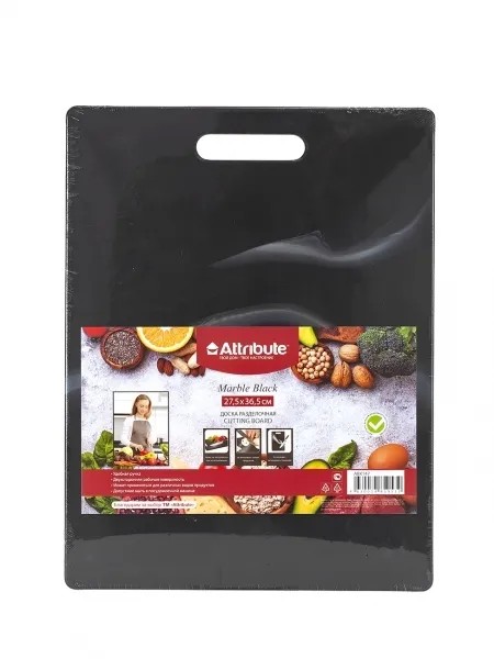 Доска разделочная MARBLE Black 36.5х27.5см