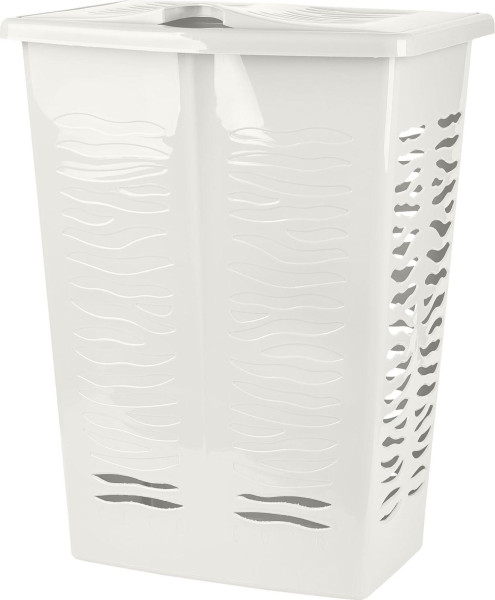 Корзина для белья Keeplex Regular с откидной крышкой 42л 39,8х29,9х53,7см белое облако KL170711048