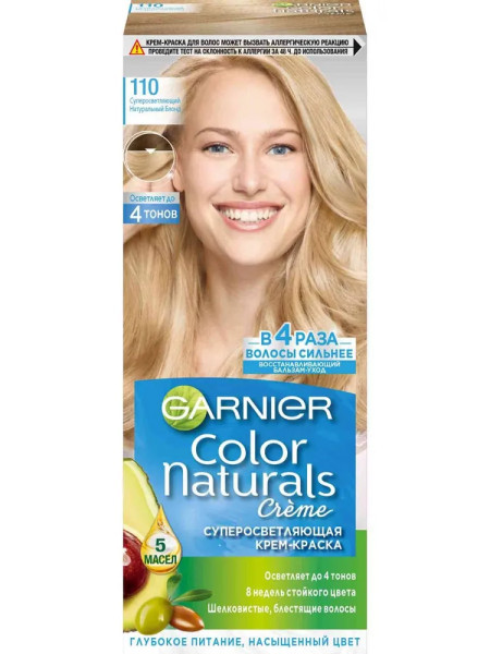Garnier Color Naturals Крем-краска для волос 110 мл - 110 Сил. осв. нат. блонд. *3*12