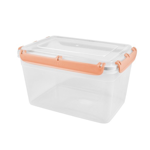 Plastic Centre Контейнер BERGEN с защелками 4,5л персиковая карамель PT1048ПК-6
