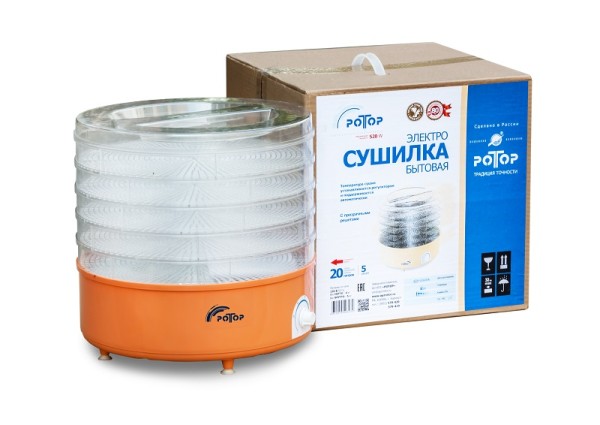 Ротор Электросушилка бытовая "Ротор" СШ-002/СШ-002-06 с пятью решетками (гофротара) СШ-002