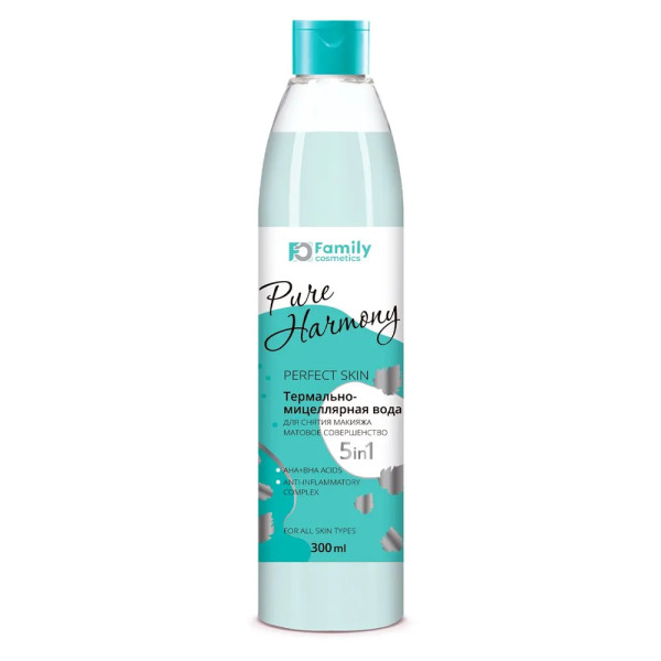 FAMILY COSMETICS Pure Harmony Мицеллярная вода МАТОВОЕ СОВЕРШЕНСТВО, 300мл, арт.FРН-610