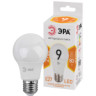 LED A60-9W-827-E27  Лампа светодиодная ЭРА STD LED A60-9W-827-E27 9Вт груша теплый белый свет Е27