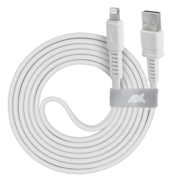 RIVACASE PS6008 WT12 RUS кабель USB-A / Lightning, 1,2м белый, 12/96