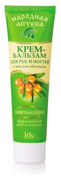 Iris Нар/аптека Крем-бальзам д/рук/ногтей с МАСЛОМ ОБЛЕПИХИ 100/40