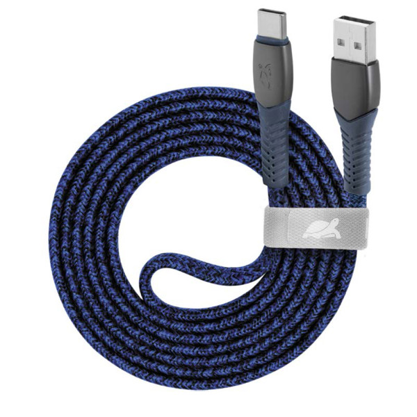 RIVACASE PS6102 BL12 кабель Type-C / USB 2.0, 1.2м синий 12/96