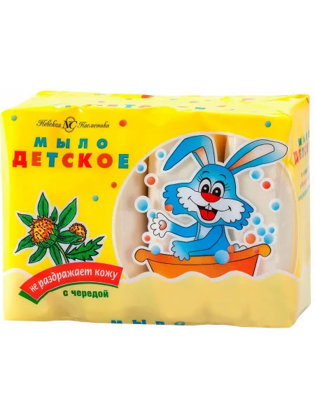 НЕВСКАЯ К-КА Мыло ДЕТСКОЕ 4 х 100 гр. ЧЕРЕДА 6*18