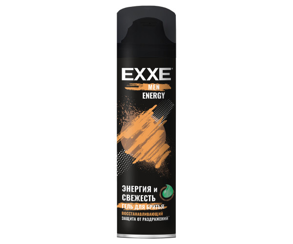 EXXE MEN Гель д/бритья Восстанавливающий ENERGY 200 мл
