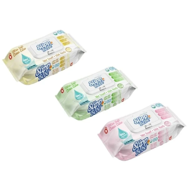 SLİPP BEBE Детские влажные салфетки 60 шт.