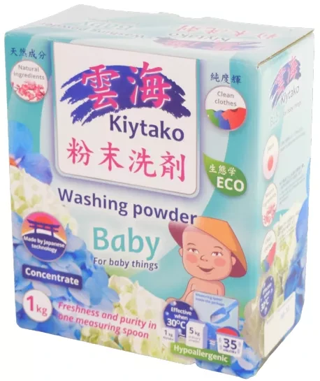 KIYTAKO Порошок стиральный для детского белья 1 кг.