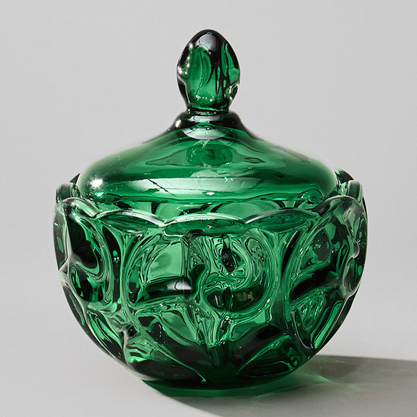 БЛЮДО С КРЫШКОЙ "ELEGIA" EMERALD 12Х12 СМ 695-075