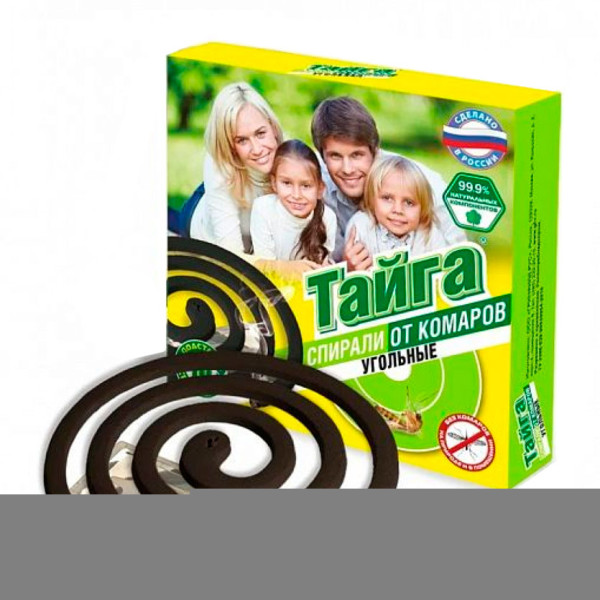 ТАЙГА спирали от комаров угольные 10*30*