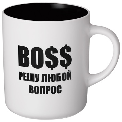 КРУЖКА LEFARD 540МЛ "BOSS РЕШУ ЛЮБОЙ ВОПРОС" 9.5*7.6*11.1CM, РАЗНОЦВЕТНЫЙ