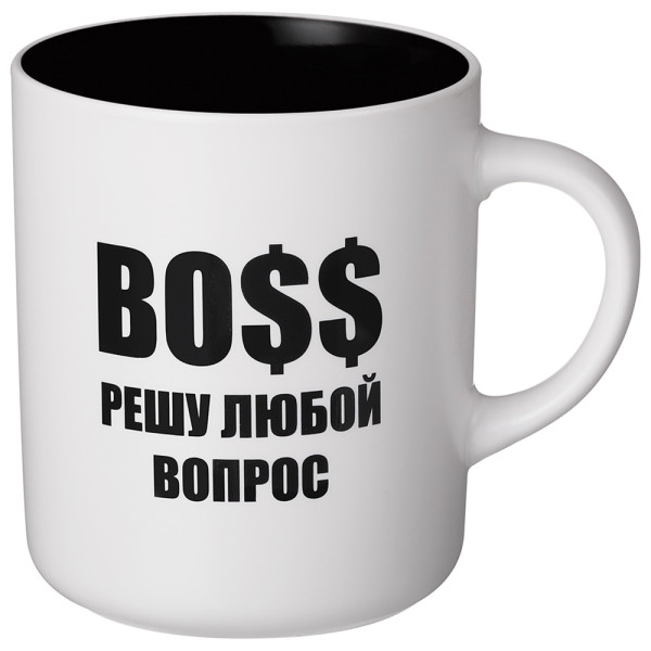 КРУЖКА LEFARD 540МЛ "BOSS РЕШУ ЛЮБОЙ ВОПРОС" 9.5*7.6*11.1CM, РАЗНОЦВЕТНЫЙ