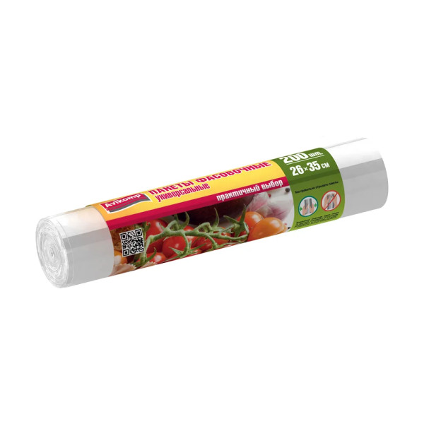 Avikomp Пакеты фасовочные для хранения продуктов рулон.26*35 200шт БХ83800ЭБХ