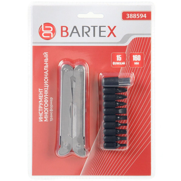 Bartex Мультитул-трансформер 15 функций, 160 мм AI-2904011