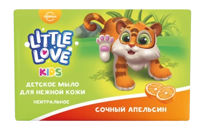 СВОБОДА Little Love Детское мыло д/нежной кожи Сочный апельсин 90гр. БХ4028760