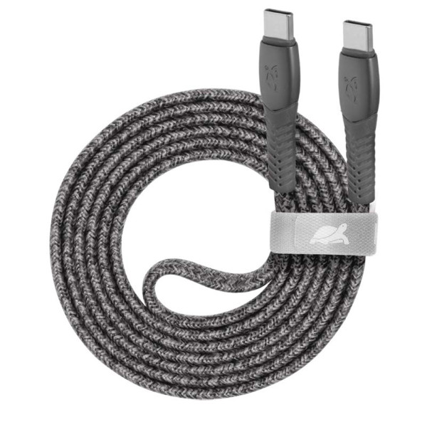 RIVACASE PS6105 GR12 кабель Type-C / Type-C 1,2м серый, 12/96