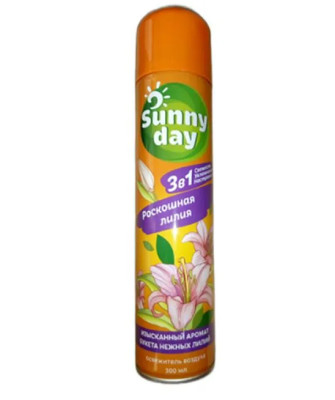 Sunny Day Освежитель воздуха Роскошная Лилия 300мл.АРНЕСТ *2/12