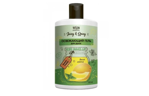 FAMILY COSMETICS Juicy & Spicy Гель для душа ОСВЕЖАЮЩИЙ "Дыня и Мята", 700мл FJS-10170